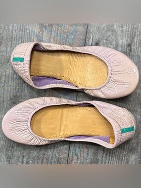 Tieks Pale Pink Patent Leather Flats